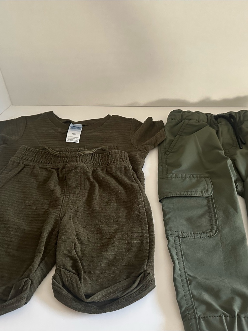 Cat & Jack Olive Green Kids Knit Shorts